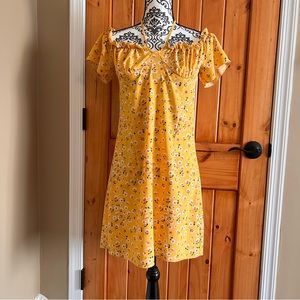 NWOT Yellow Floral SHEIN Dress